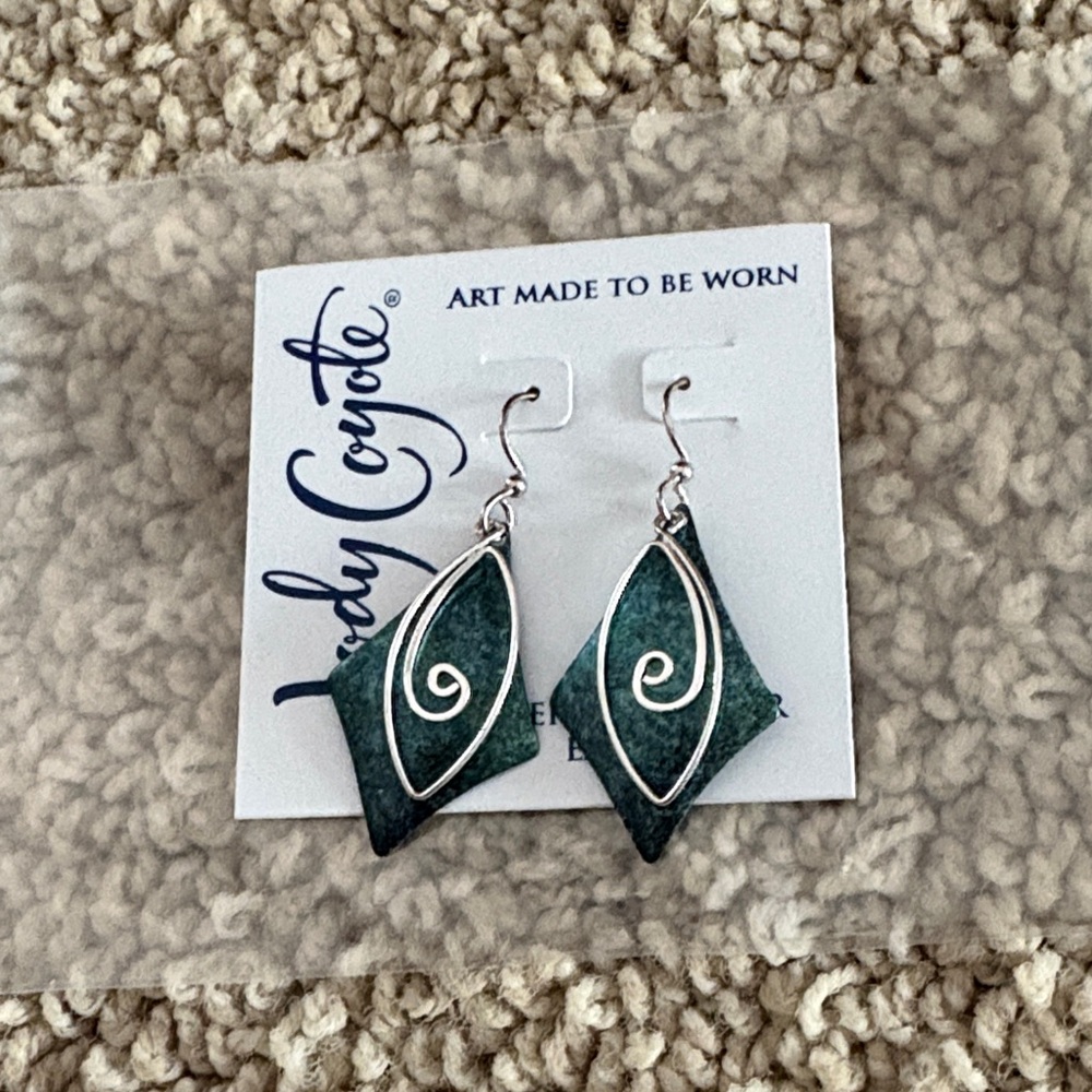 Jody Coyote NEW Green Earrings